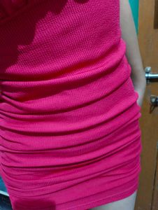 Chic Hot Pink Bodycon Mini Dress