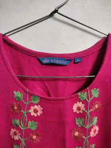 🌺Floral Embroidered Winter Kurta/Dress