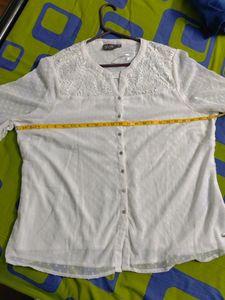 Plus Size White Lace Top From Westside