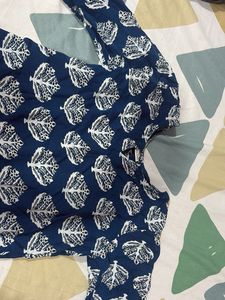 Printed Blue Kurta