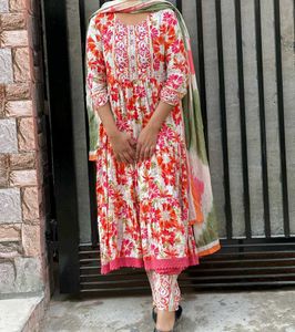 Floral Print Suit