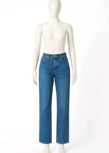 Blue Straight Leg Jeans