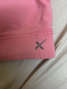 Pink sports bra