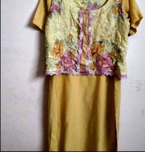 embroidered Kurta Set((fixed price)