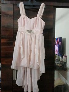 Blush Pink High-Low Dress