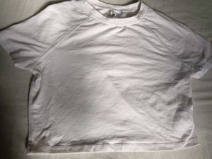 Cropped White Baby Tee
