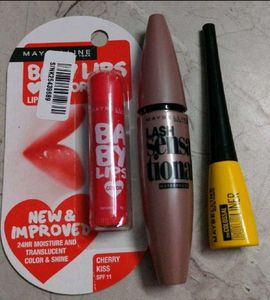 Eyeliner & Mascara & Lipbalm