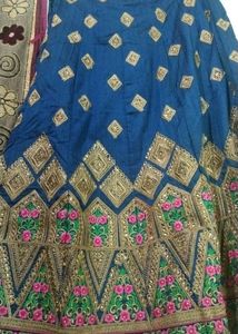 Beautiful Blue And Pink Lehnga