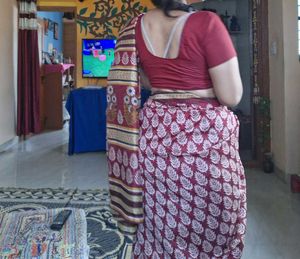 Elegant Maroon Saree