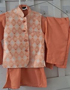 Kids Kurta Pyjama With Jacket