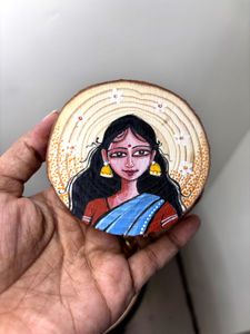 Elegant Fridge Magnet Handmade Painting