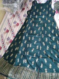 Summer Special Green Colour With Koti Gown