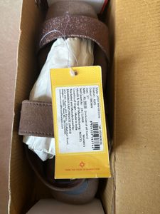 Brown Glittery Flats