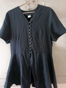 Chic Black Button-Down Top