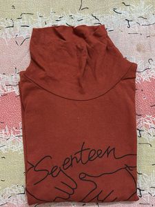 Brown &#39;Seventeen&#39; Turtle Neck Winter Top