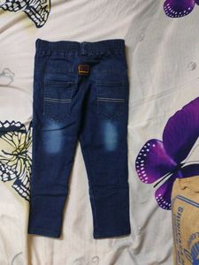 Boys Blue and Black Denim Jeans