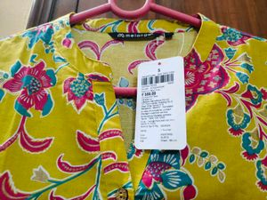 Melange By Lifestyle Floral Straight Kurta Wit Tag