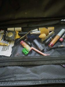 Black Makeup Organizer Bag