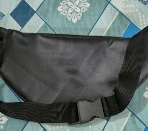 Black Leather Fanny Pack