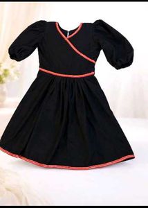 Cute Black & Red Trim Dress