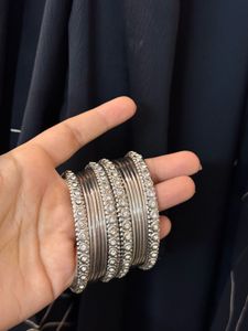 Silver Bangle Set