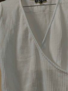 White Wrap Top