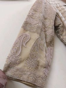 Elegant Beige Embroidered Kurta