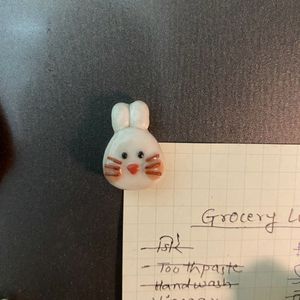 3 Bunny Refrigerator Magnets