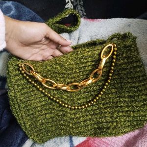 Crochet Chained Sling Bag- Handmade 🧶