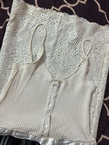 White Bodycon Ribbed Dress