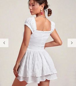 LittleBox White Layered Dress