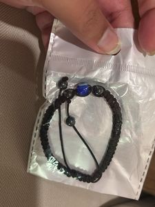 Evil Eye Bracelet With Black Adjustable Thread