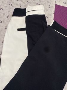 Black &amp; White Pants