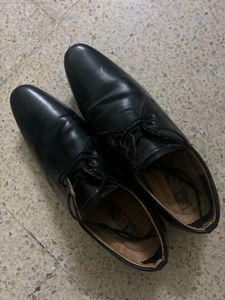 Classic Black Leather Dress Shoes
