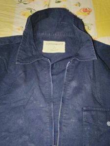 Navy Blue Quarter Zip Shirt