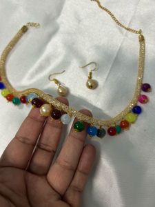 Colorful Beaded Necklace Set