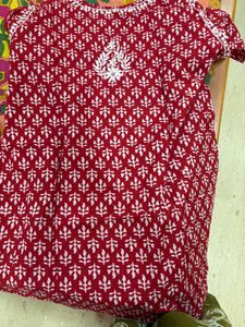 Cotton Chikankari Kurta