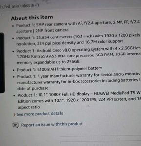 Huawei Mediapad T5. Tablet
