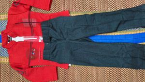 Cute Kids Red Blazer Set