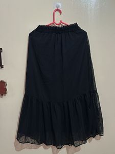 Black Tiered Skirt