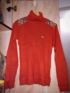 Y2K Burberry Knit Turtleneck