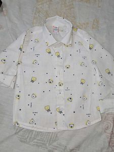Cute Bear Print Shirt