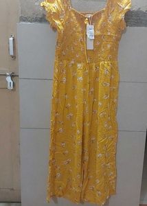 Imported Yellow jumpsuit New with tag