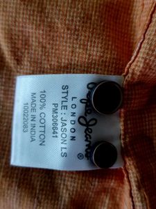 Orange Button-Down Shirt