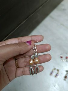 Set Of 5 New Artificial Pearl Earrings