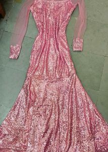 Rose Gold Sequin Gown