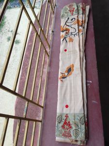Motka Silk Hand Embroidery Saree