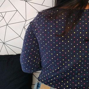 Polka Dot Long Sleeve Top