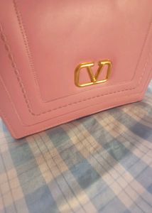 Pink Top Sling Handle Bag