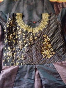 Anarkali Kurti Set With Pant And Dupatta